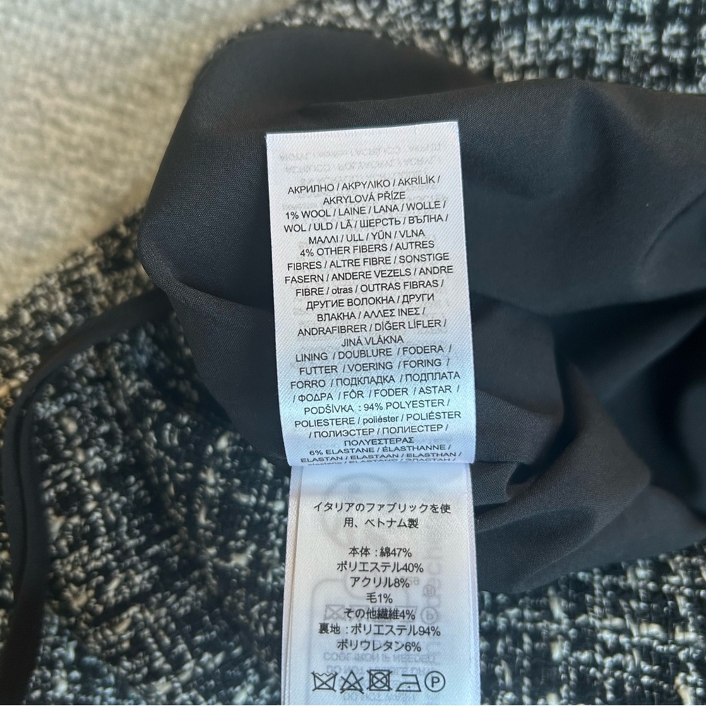 Lauren Ralph Lauren Women’s Black and White Bouclé Pencil Miniskirt, Size 18W - Picture 13 of 16